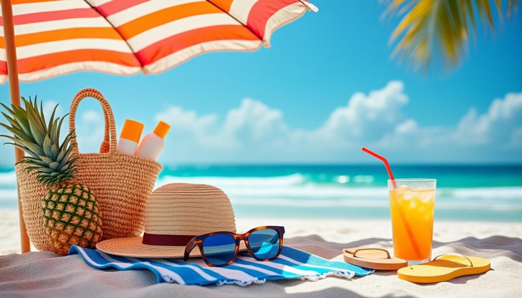 découvrez les accessoires incontournables pour profiter pleinement de vos journées à la plage : chapeaux, serviettes, sacs, crème solaire et bien plus pour un été réussi.