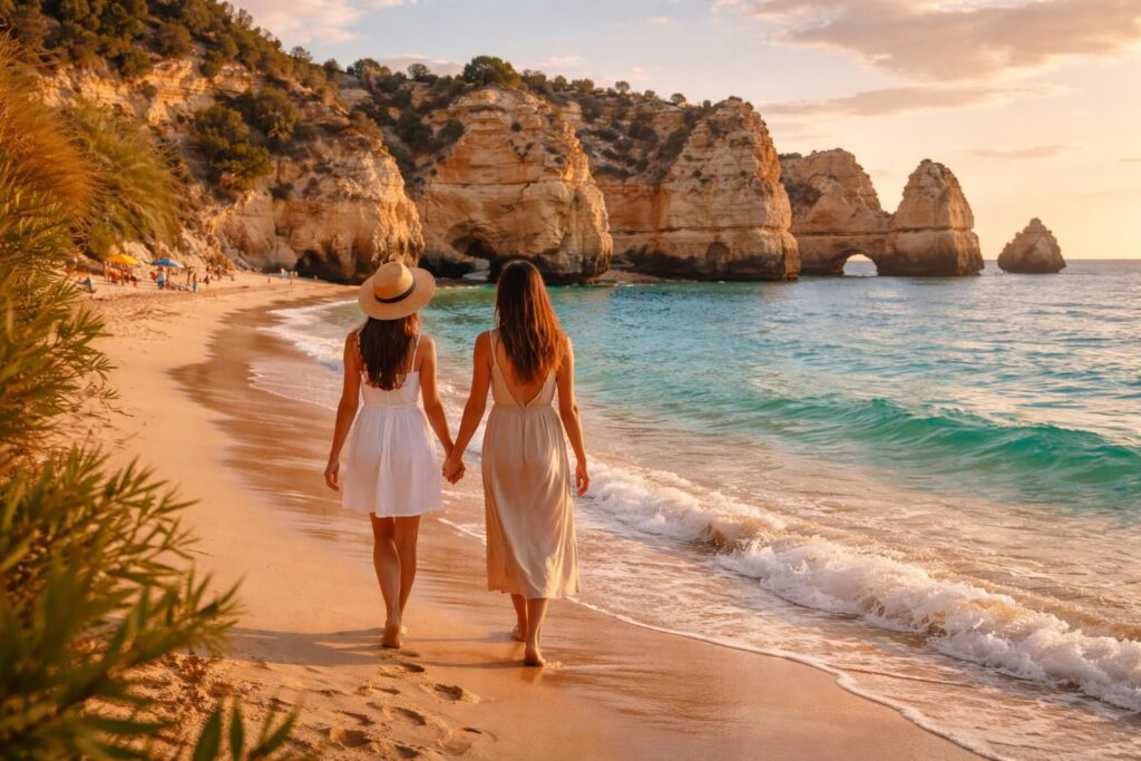 découvrez les meilleures destinations plage au portugal pour femmes, avec l'algarve, lagos et des balades romantiques en bord de mer pour des vacances inoubliables.