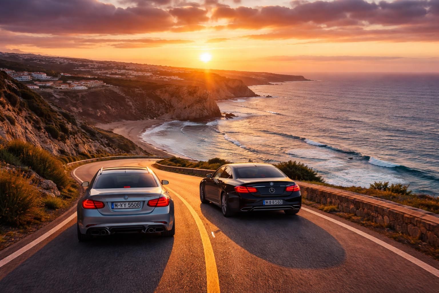 découvrez les itinéraires côtiers de lisbonne à porto en bmw ou mercedes et vivez un voyage inoubliable au portugal en voiture alliant confort et paysages magnifiques.